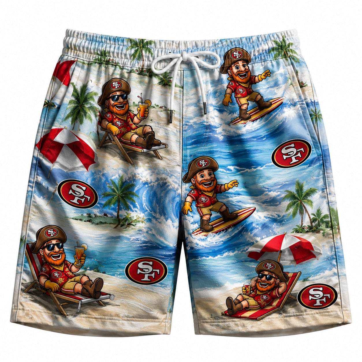 All Football Teams Mascot Beach Viber Unisex Hawaiian Shirt For Men & Women