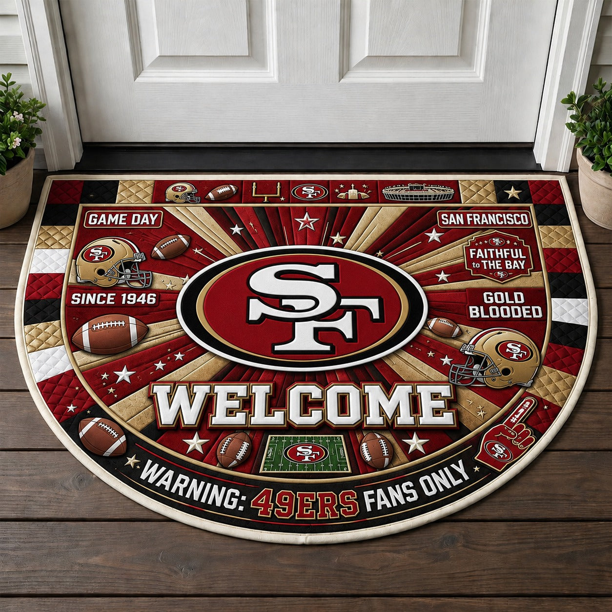 Alfombra personalizada de bienvenida premium de equipo de la MLB – Felpudo de béisbol personalizado