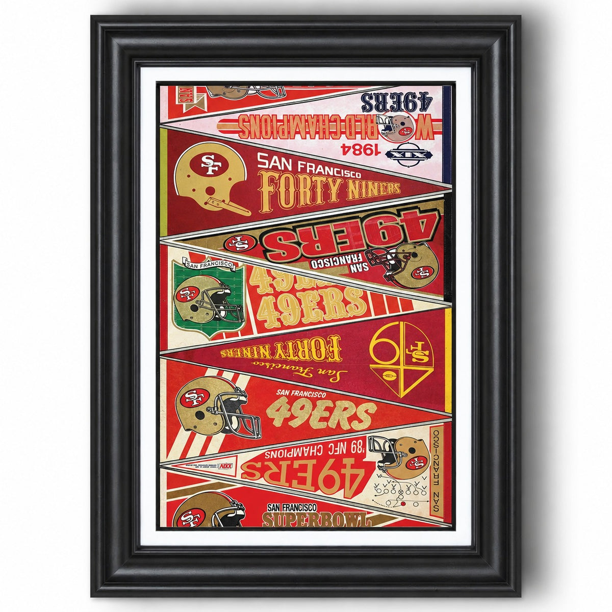 All Football Teams Vintage Anniversary For Fans No Frame Vertical Poster - 5to9vibe