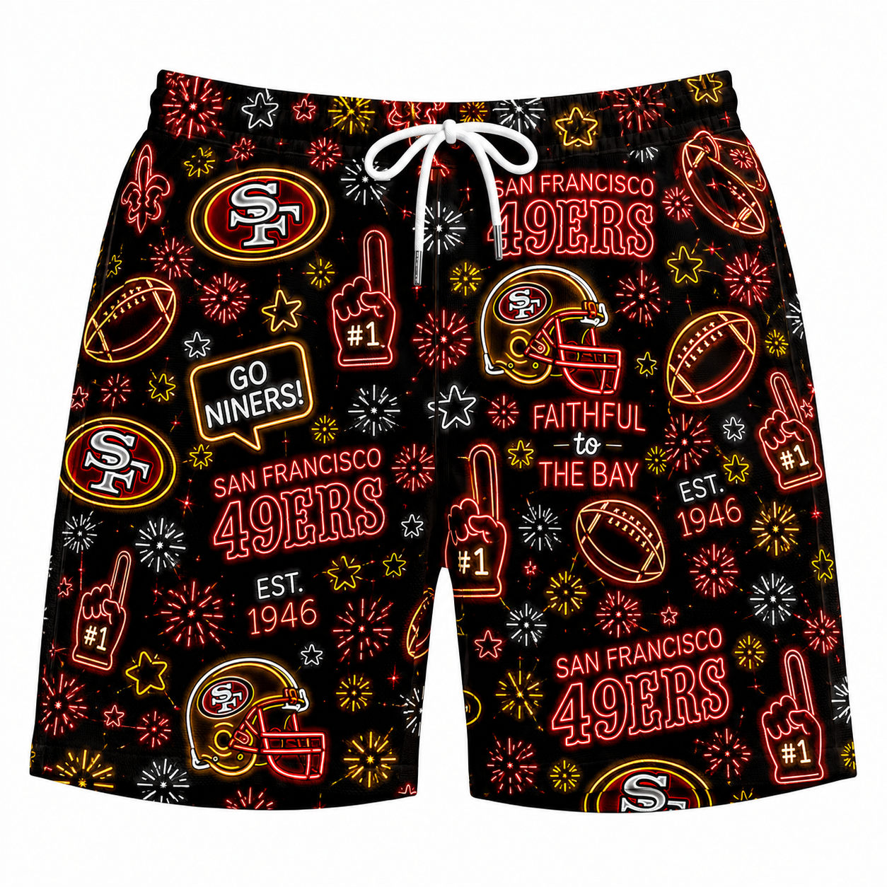 All Football Teams Neon Vibe Summer Button-Up Unisex Hawaiian Shirt For Men and Women-Hawaiian Shirt-5TO9VIBE