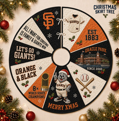 All Baseball Teams Christmas Skirt Tree for Baseball Fans - 5To9Vibe