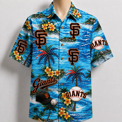 All Baseball Teams Coastal Paradise Button-Up Unisex Hawaiian Shirt For Men and Women