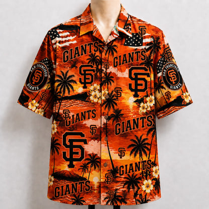 All Baseball Teams Sunset Paradise Button-Up Unisex Hawaiian Shirt For Men and Women