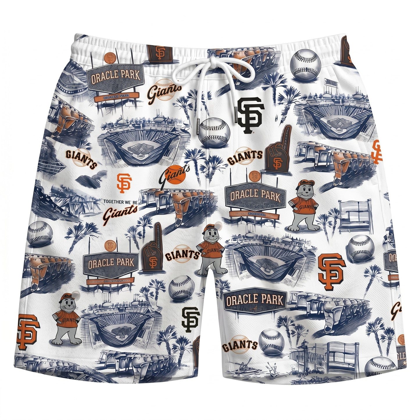 LAD Baseball Stadium SGA Blue Vibe Unisex Hawaiian Shirt