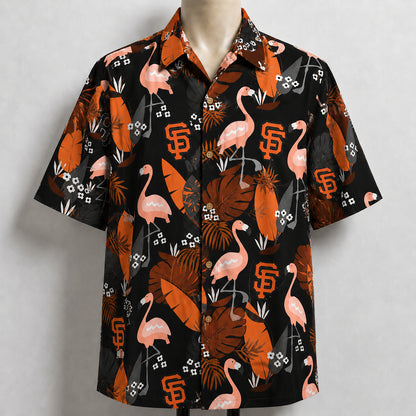 All Baseball Teams Flamingo Hawaiian Shirt | Tropical Baseball Button Up Unisex Hawaiian Shirt For Men and Women