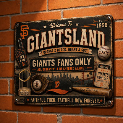 All Baseball Fans Teams Only Vintage Metal Sign - 5to9vibe