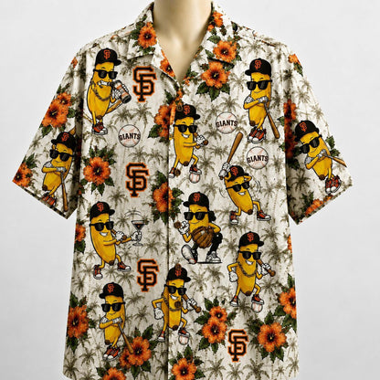 All Baseball Teams banana Hibiscus Flower Beach Vibe Aloha Premium Unisex Hawaiian Shirt For Men and Women