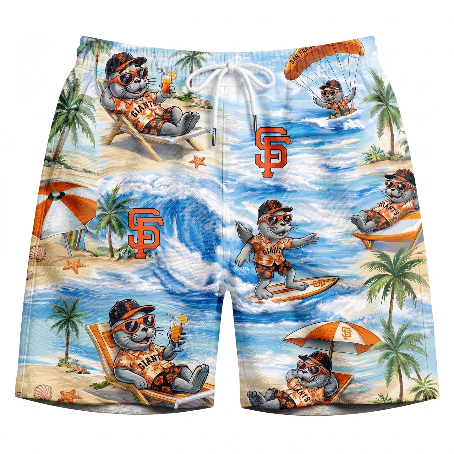 MM Baseball Mascot Beach Viber Button-Up Unisex Hawaiian Shirt For Men & Women