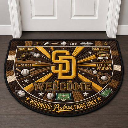 Alfombra personalizada de bienvenida premium de equipo de la MLB – Felpudo de béisbol personalizado