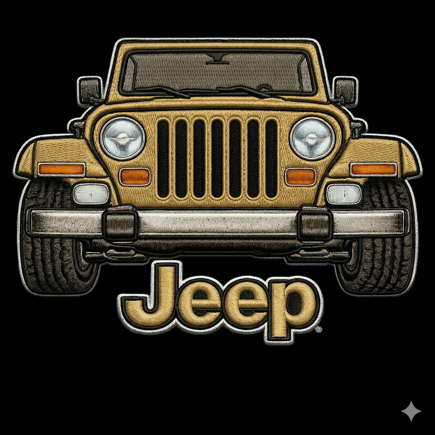 Sudadera prémium unisex Jeep bordada con cremallera de cuarto, suéter con cremallera de cuarto inspirado