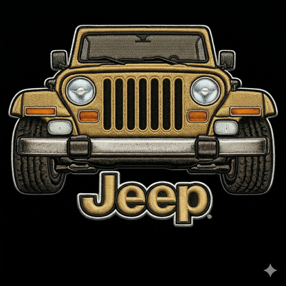 Sudadera prémium unisex Jeep bordada con cremallera de cuarto, suéter con cremallera de cuarto inspirado