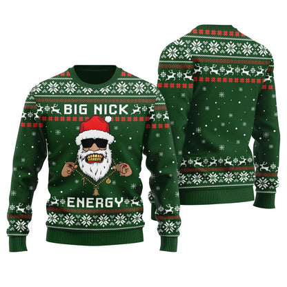 Big Nick Energy Santa Women's Ugly Christmas Sweater