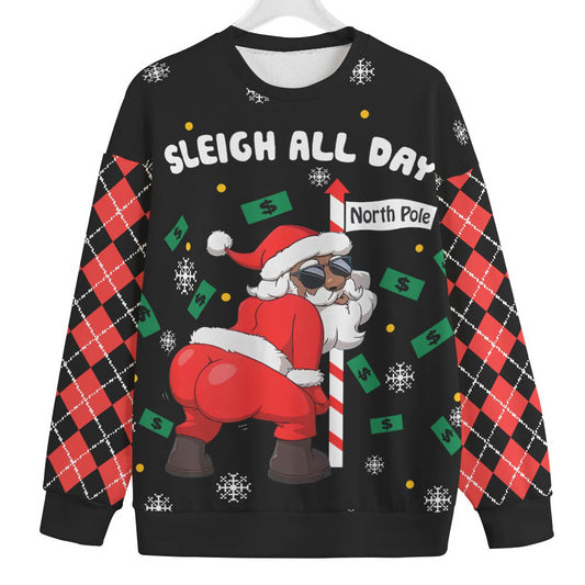 Santa Dancing North Pole Big And Tall Xmas Sweaters