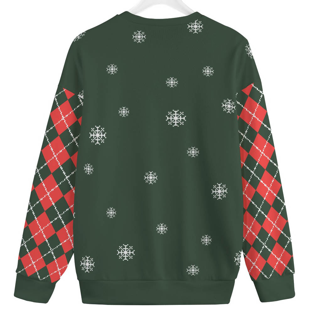 Santa Dancing North Pole Plus Size Womens Ugly Christmas Sweater
