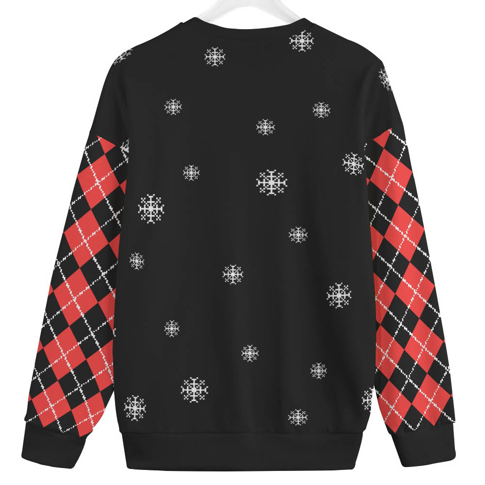 Santa Dancing North Pole Plus Size Womens Ugly Christmas Sweater