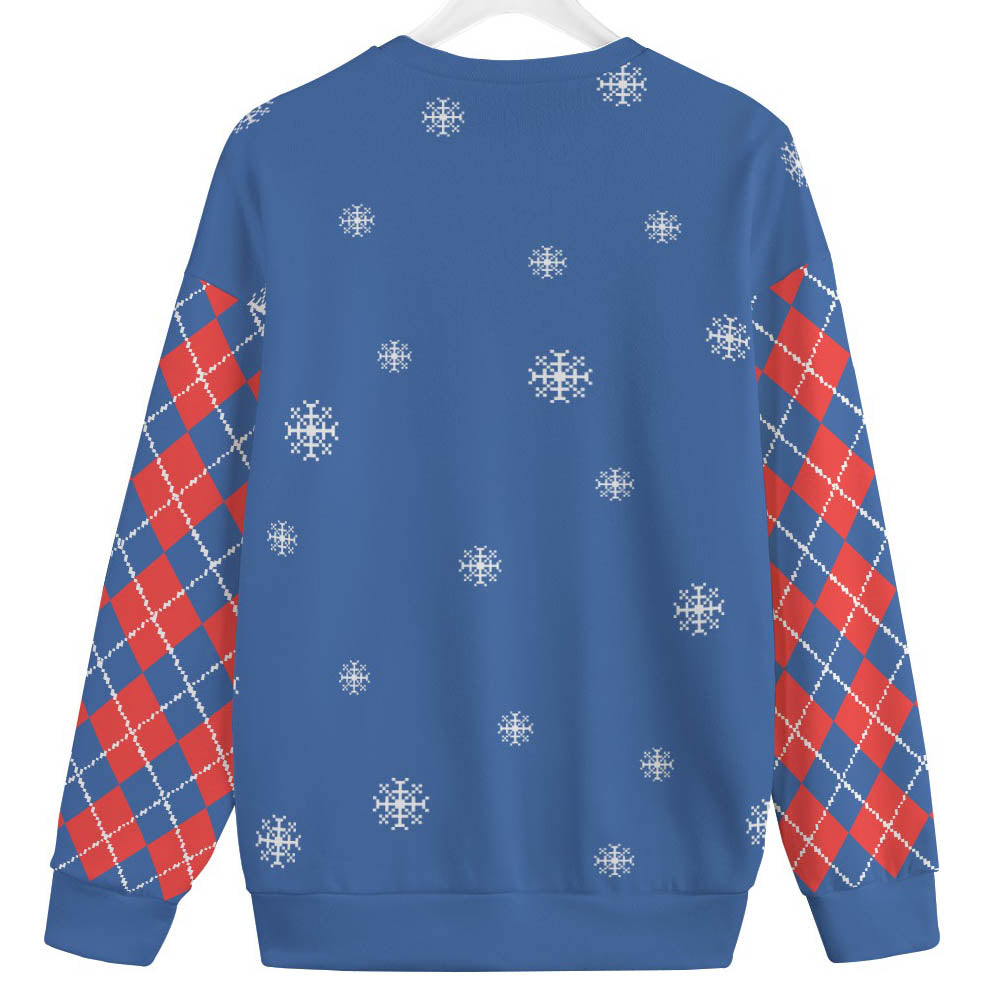 Santa Dancing North Pole Plus Size Womens Ugly Christmas Sweater