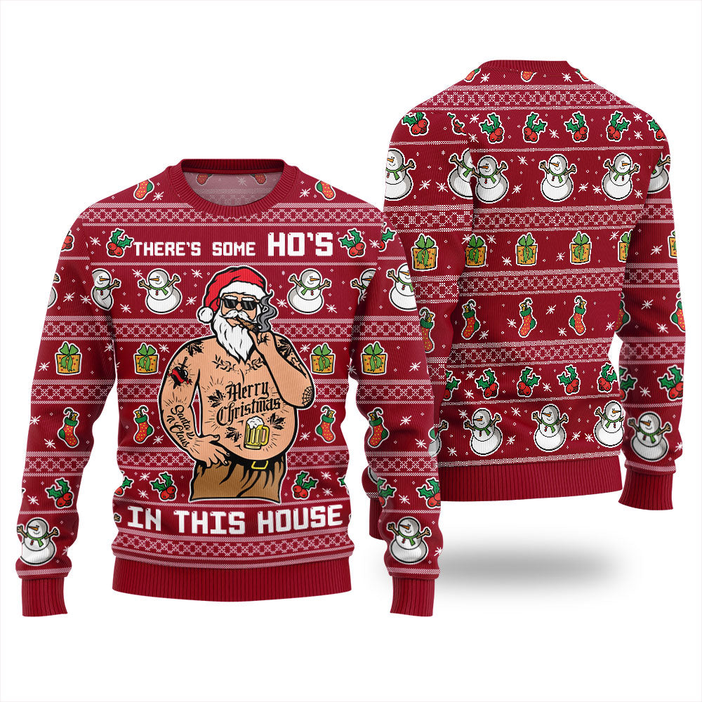 Santa Ho Ho Ho Ugly Christmas Sweater For Women