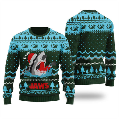 Jaws Film Woolen Men's Ugly Christmas Sweater