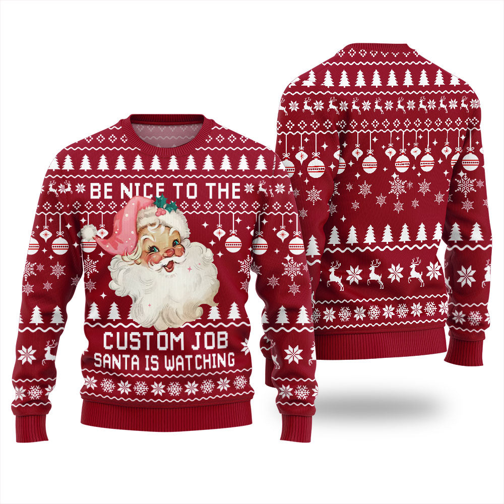 Santa Personalized Ugly Sweater For Women