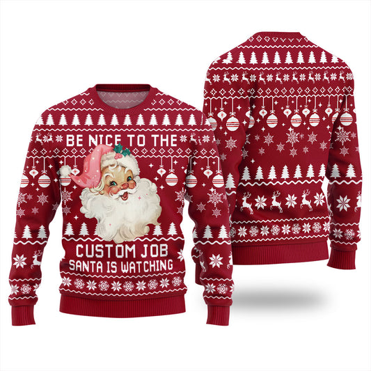 Santa Personalized Ugly Sweater For Women