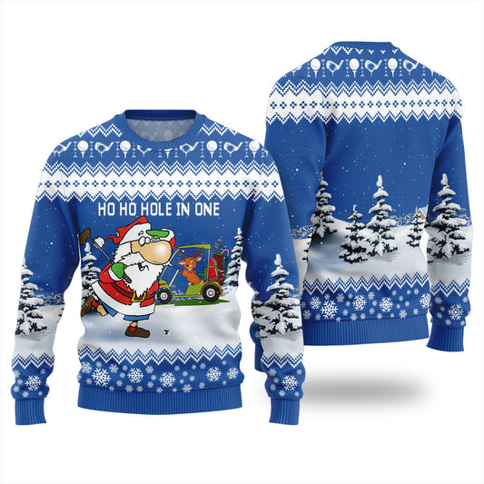 Santa Reindeer And Golf Xmas Sweaters For Ladies