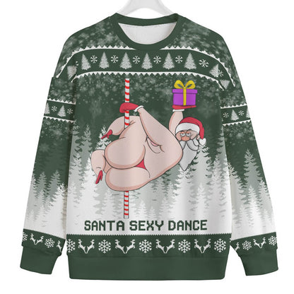 Santa Sexy Dance Big And Tall Ugly Christmas Sweater