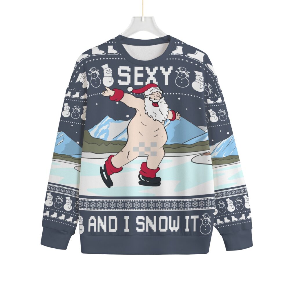 Santa Sexy Naughty Plus Size Ugly Christmas Sweater Adults