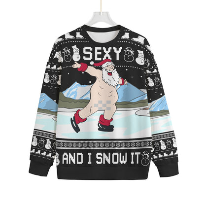 Santa Sexy Naughty Plus Size Ugly Christmas Sweater Adults
