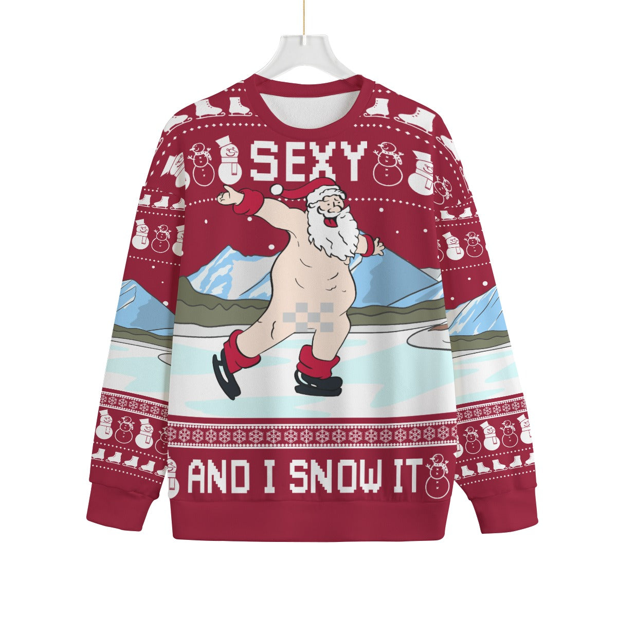 Santa Sexy Naughty Plus Size Ugly Christmas Sweater Adults