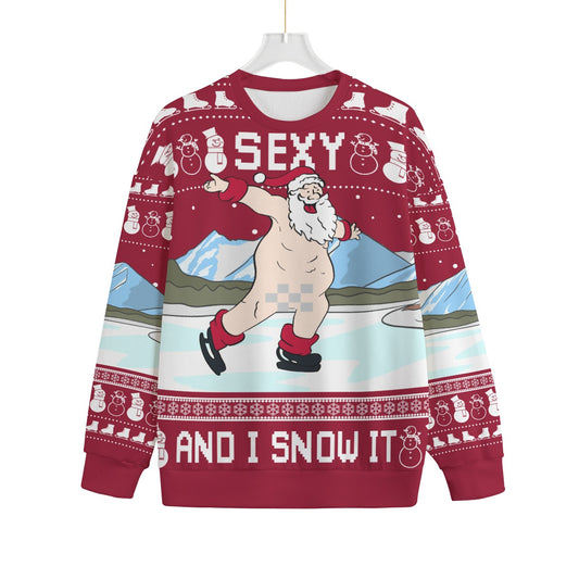 Santa Sexy Naughty Plus Size Ugly Christmas Sweater Adults