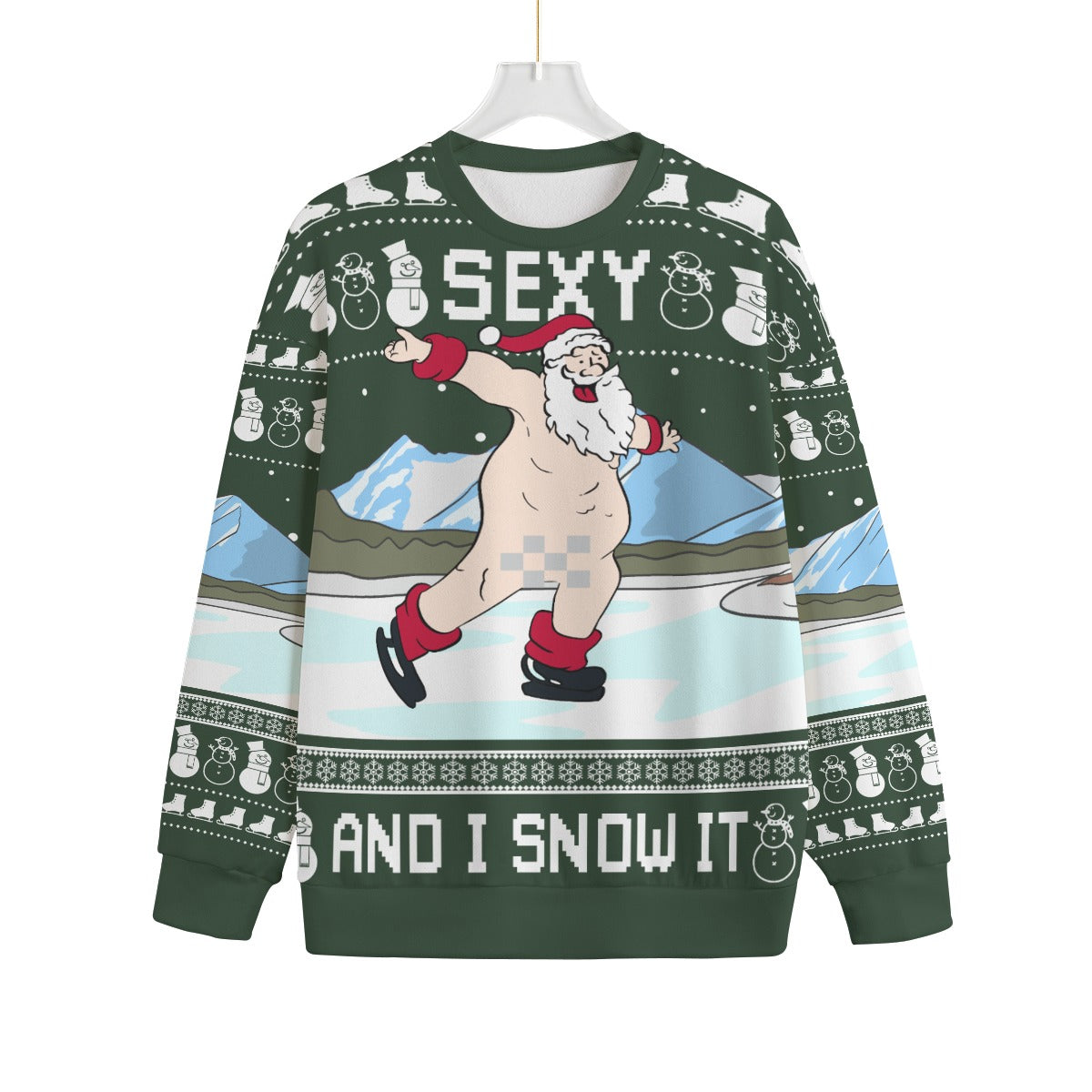 Santa Sexy Naughty Plus Size Ugly Christmas Sweater Adults