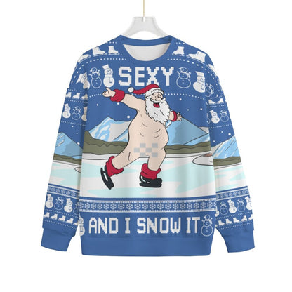 Santa Sexy Naughty Plus Size Ugly Christmas Sweater Adults