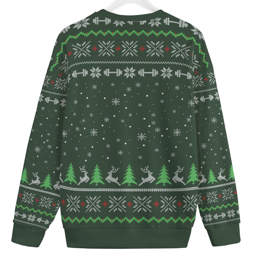 Santa Swoleman Mens Plus Size Ugly Christmas Sweater