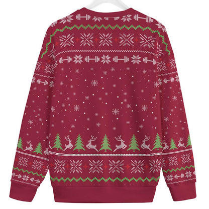 Santa Swoleman Mens Plus Size Ugly Christmas Sweater