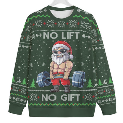 Santa Swoleman Mens Plus Size Ugly Christmas Sweater