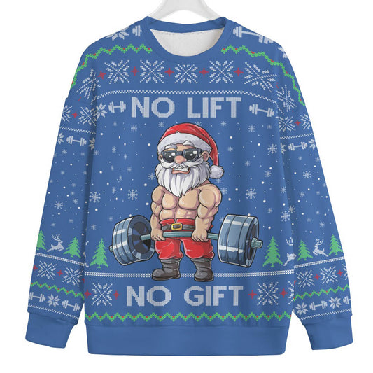 Santa Swoleman Mens Plus Size Ugly Christmas Sweater