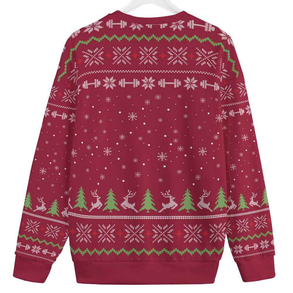 Santa Swoleman Women's Plus Size Christmas Sweater