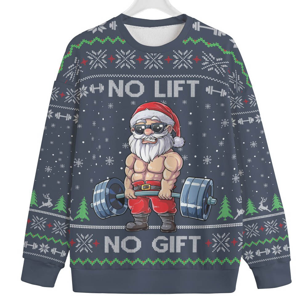 Santa Swoleman Women's Plus Size Christmas Sweater