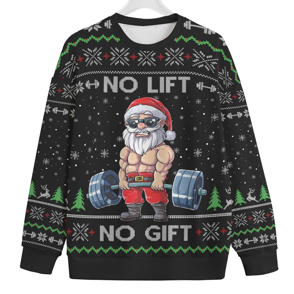 Santa Swoleman Women's Plus Size Christmas Sweater