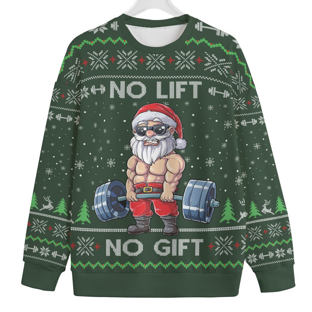 Santa Swoleman Women's Plus Size Christmas Sweater