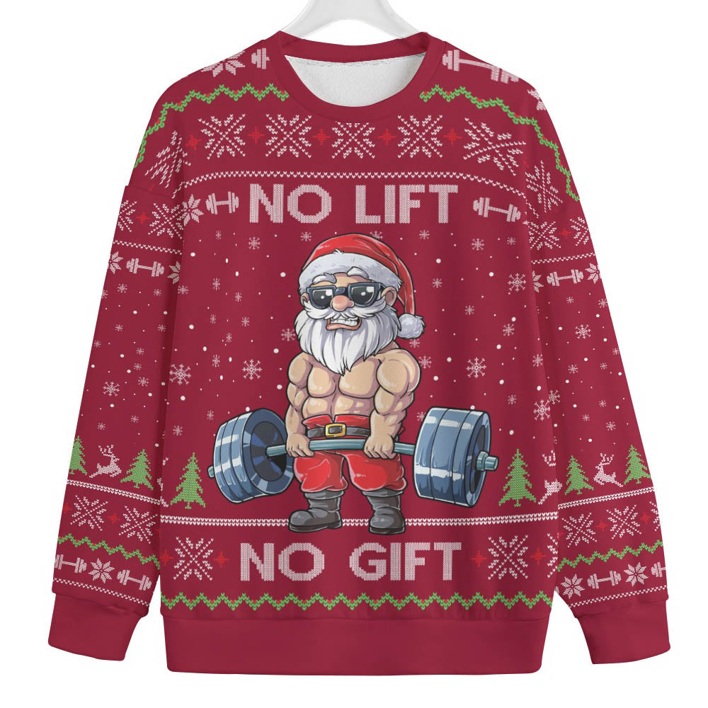 Santa Swoleman Women's Plus Size Christmas Sweater