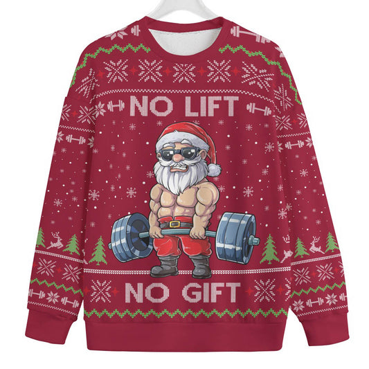 Santa Swoleman Women's Plus Size Christmas Sweater