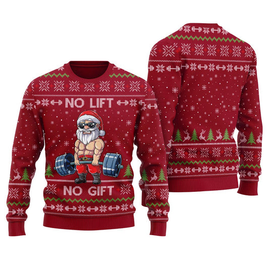 Santa Swoleman Women's Ugly Christmas Sweater
