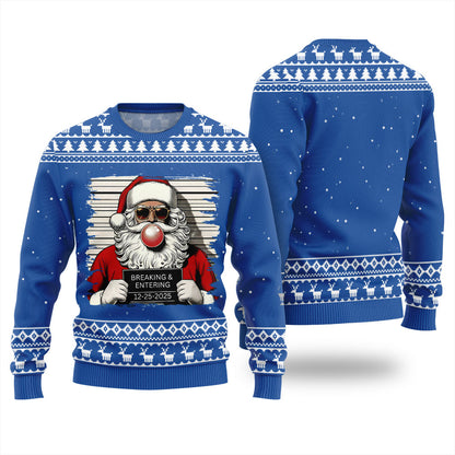 Santas Breaking And Entering Ugly Christmas Sweater