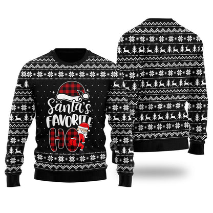 Santa's Favorite HO Funny Christmas Sweater