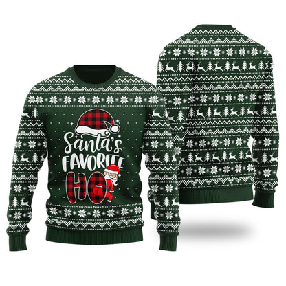 Santa's Favorite HO Funny Christmas Sweater