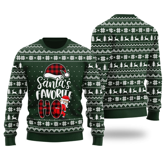 Santa's Favorite HO Funny Christmas Sweater