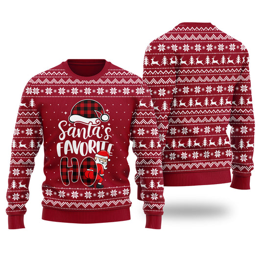 Santas Favorite HO Holiday Sweater Women
