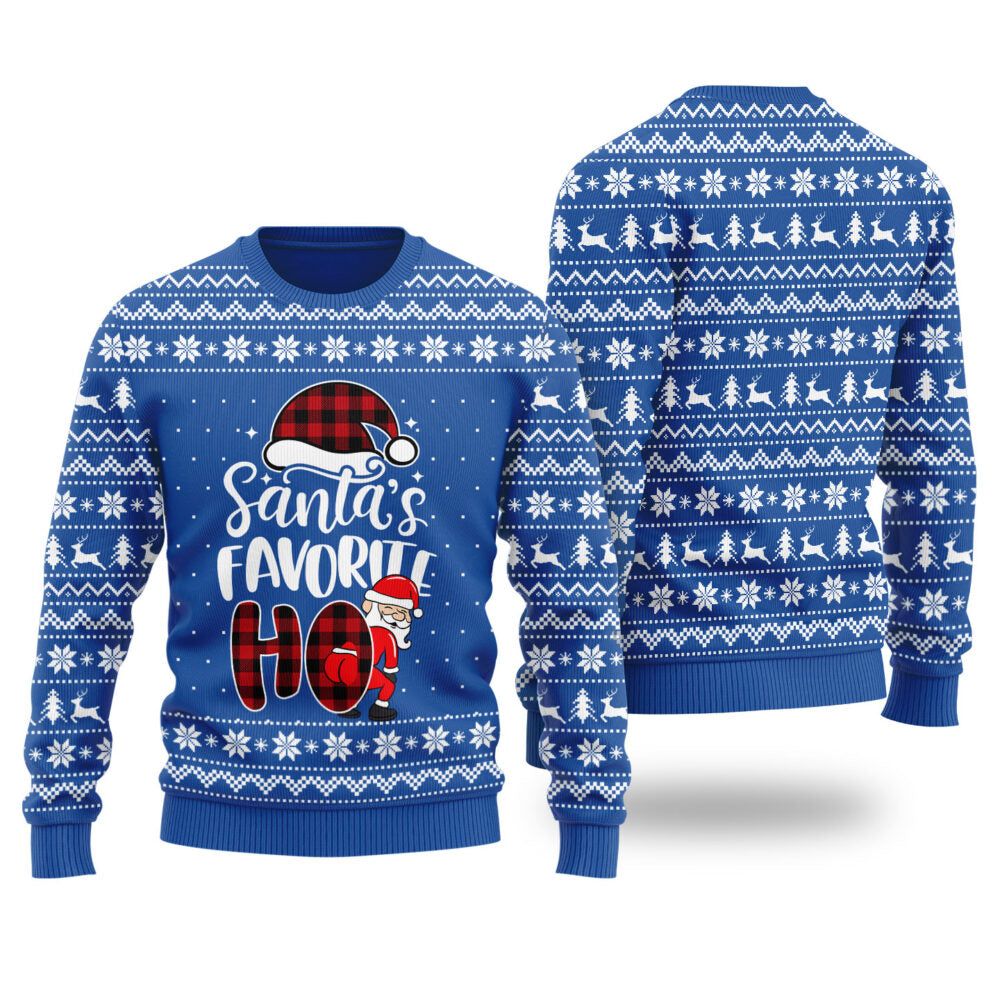 Santas Favorite HO Holiday Sweater Women