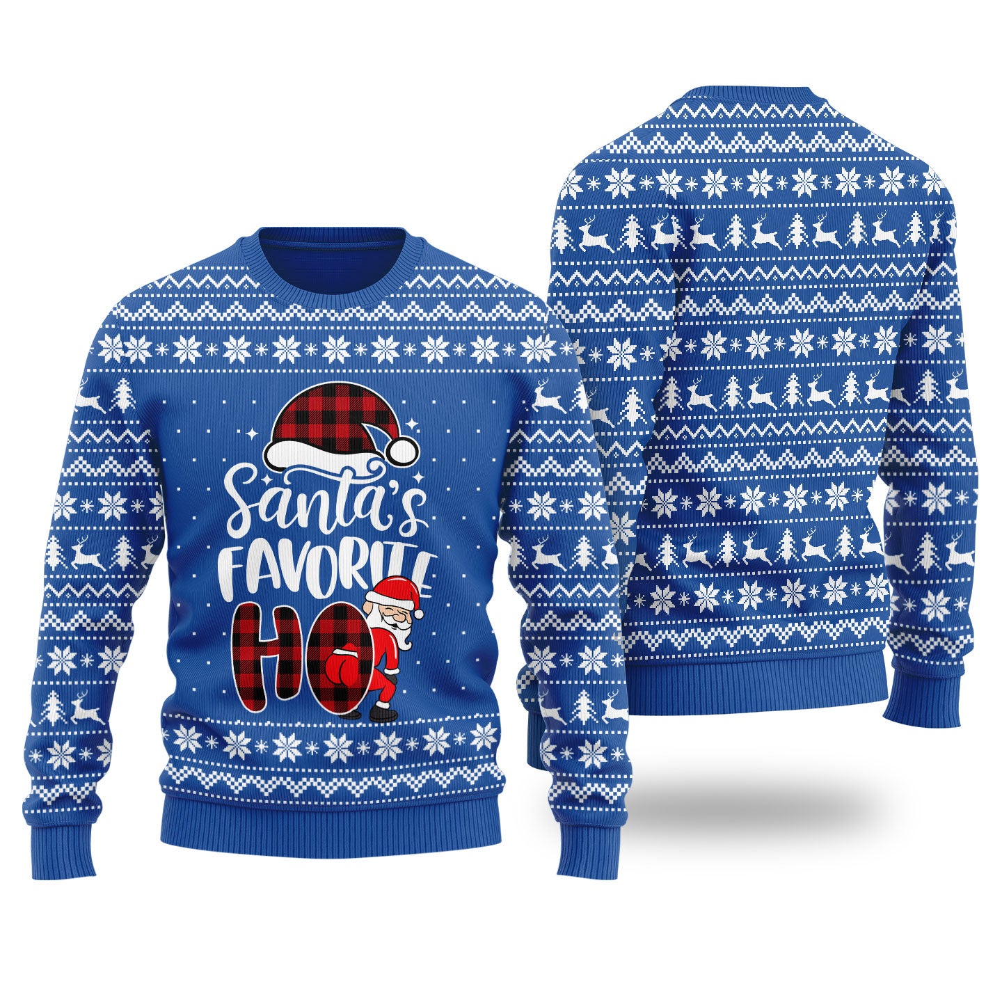 Santas Favorite HO Holiday Sweater Women